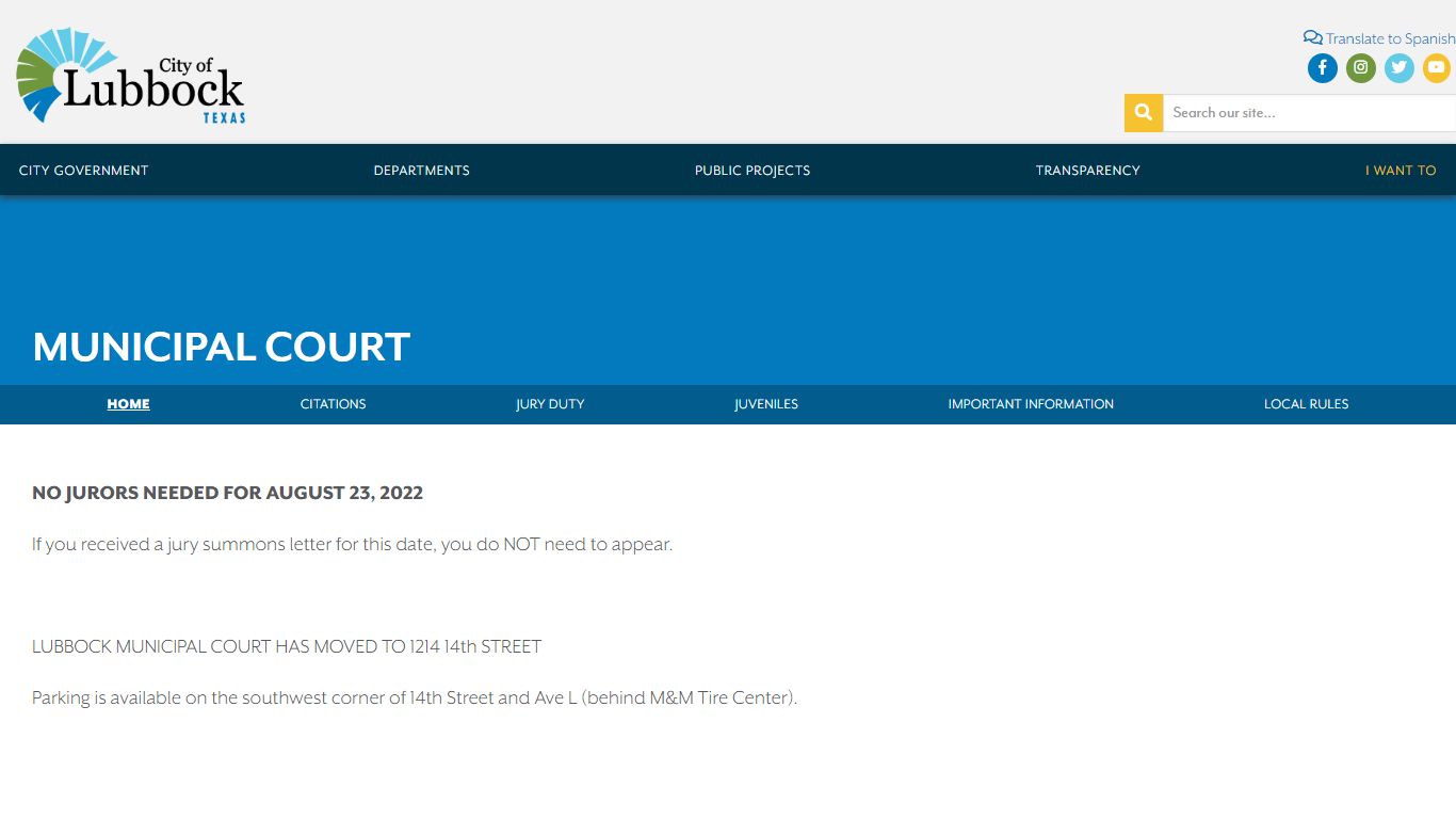City of Lubbock - Departments | Municipal Court